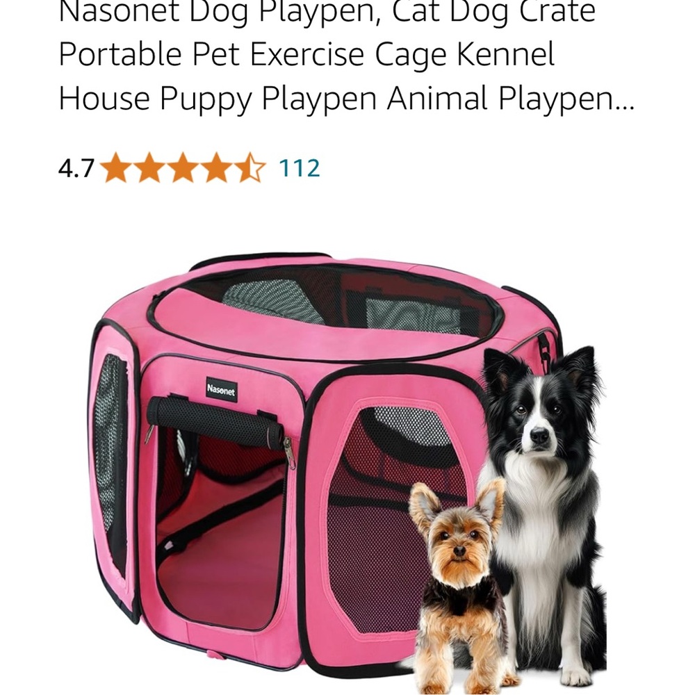 💕NWOT Pop-Up Pet Play Pen size small